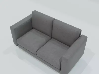 Modern Soft Fabric Chair Free low-poly 3D model