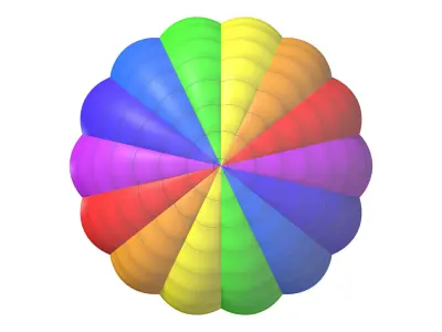 hot air balloon 3D model