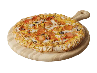  Medium Deluxe Pizza Food Model 