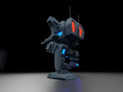 Mech Warrior - Walker - Termiwalker Mk1 Low-poly 3D model