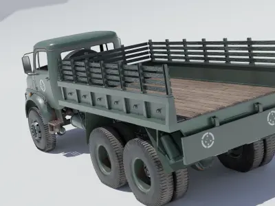 Mercedes-Benz L-1113 Military Low-poly 3D model