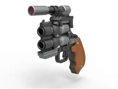 Snubble special Blaster pistol from Solo A Star Wars Story 3D model