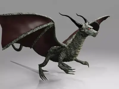 Dragon RPG - Medieval - Dragao 3D model
