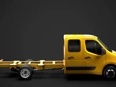 Opel Movano CrewCab DW E30 Chassis 2014 3D model