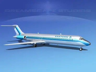 Douglas DC-9-40 Eastern Airlines 2 3D model