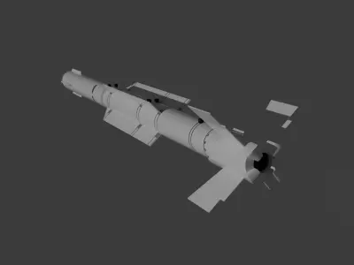 PL-10 Air to Air Missile Low-poly 3D model