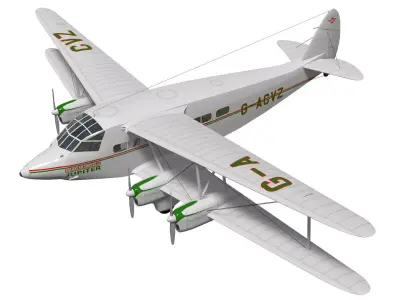 de Havilland DH86 Express 3D model