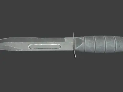 Combat Knife Low Poly Low-poly 3D model