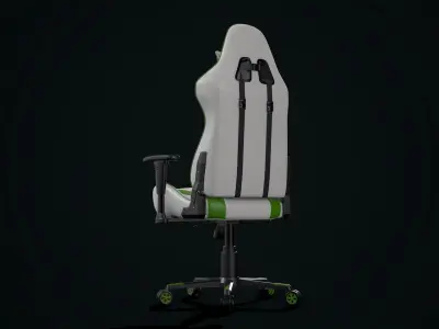 MidPoly Gamer Chair Free low-poly 3D model