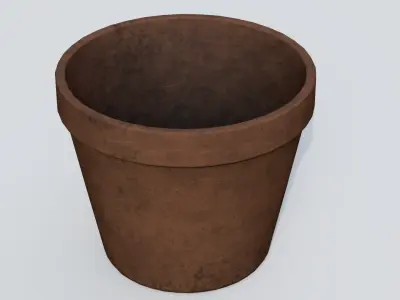 pot 01 Low-poly 3D model