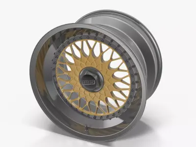 BBS RS Low-poly 3D model