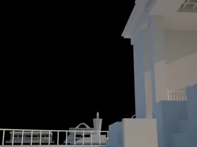 GHANA INDEPENDENCE SQUARE COMPLETE Low-poly 3D model