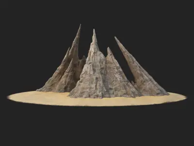 Rock V74 3D model