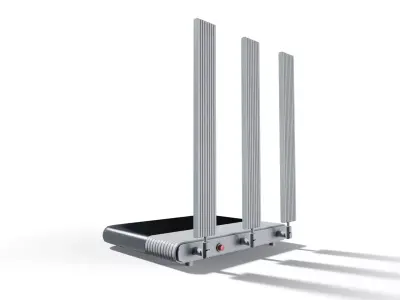 Sci-Fi Wireless Router - Low-Poly PBR Office Prop Game Ready Low-poly 3D model