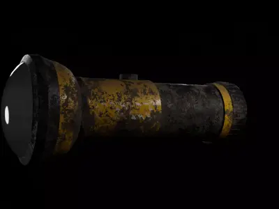 A muddy Torch Free low-poly 3D model