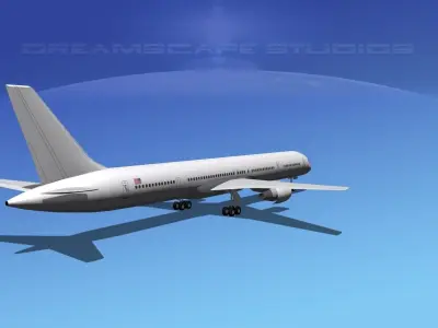 Boeing 757-300 LP SS Low-poly 3D model