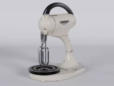 Old Mixer Low-poly 3D model