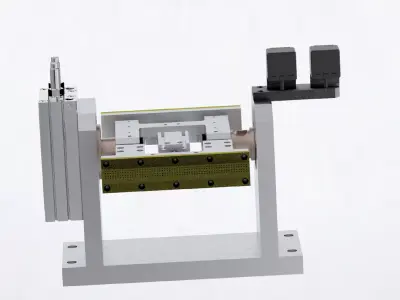 Double rotation feeding mechanism Low-poly 3D model