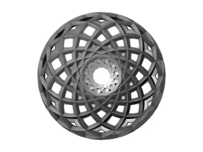 abstract spherical patterns Free 3D print model