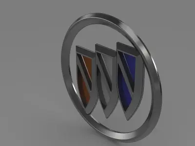 Buick2 logo 3D model