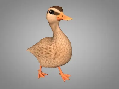 Duck or Drake Low-poly 3D model