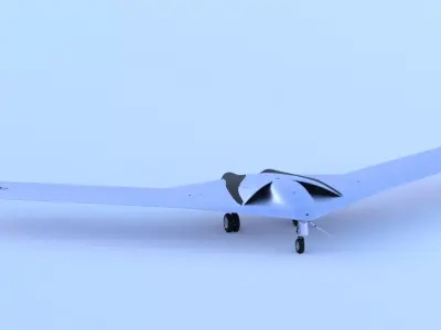 P-175 POLECAT UAV SKUNK WORKS - Low-poly 3D model