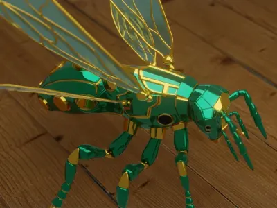 Robot wasp 3D model