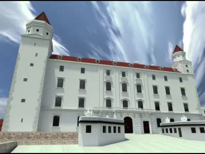 Bratislava castle - 18th century - Slovakia 3D model