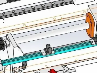 Homemade guide screw module 3D model