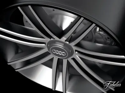 Audi R8 rim 3D model