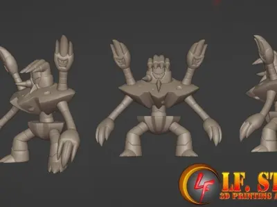 Pokemon Binacle Barbarcle 3D model