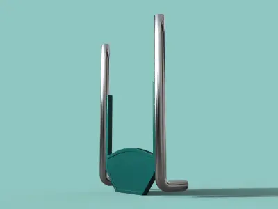 Truck Back Cab Plate 4 3D model