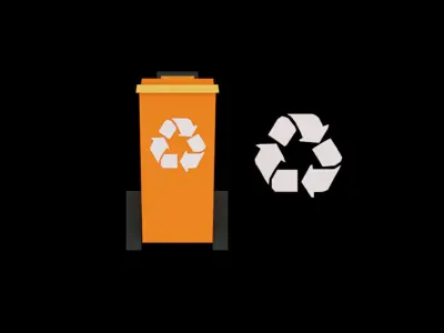 Recycle Bin Recycle Icon Free low-poly 3D model Free low-poly 3D model