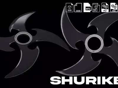 Shuriken spinner 3D model