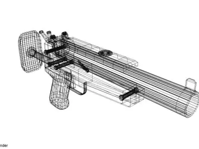 Grenade Launcher Standalone HK69A1 3D model