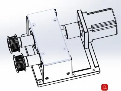 Gear drive module 3D model