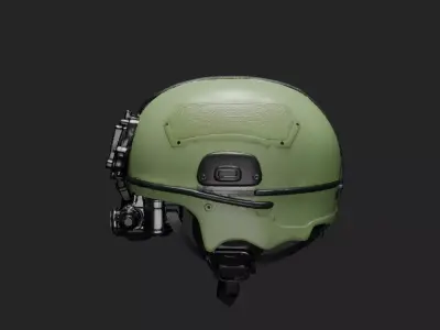 Modern Tactical Combat Helmet 3D Model Low-poly 3D model