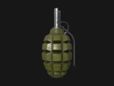 F1 Grenade Low-poly 3D model