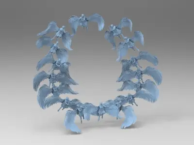 Dantes Inferno Ghost Angel Portal Collection 3D model