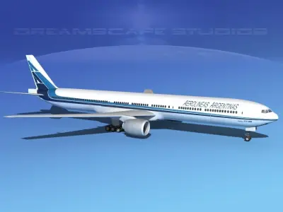 Boeing 777-300 Aerolineas Argentinas 3D model