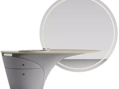 Visionnaire Jet Plane Make-up Unit 3D model