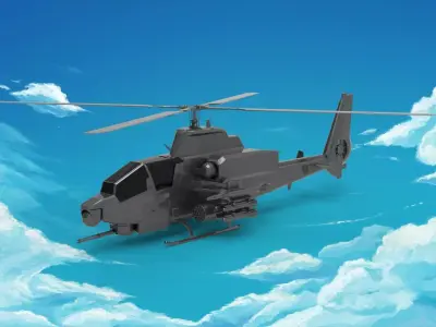 Bell AH-1 Cobra 3D model