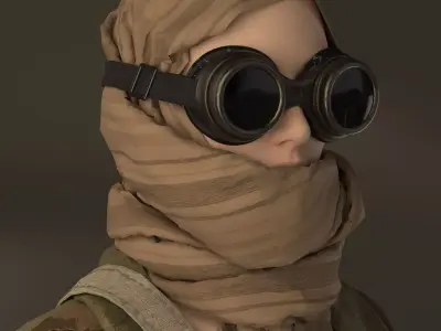 Steampunk Googles 3D model