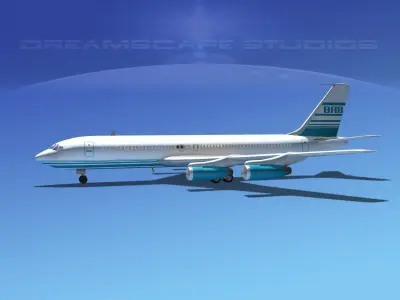 Boeing 707 Corporate 6 3D model
