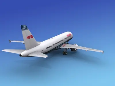 Airbus A320 Corporate 2 3D model
