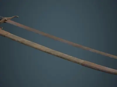 Sabre 1C Low-poly 3D model