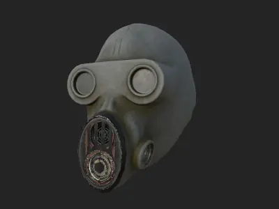 Gas mask STALKER ubludok Low-poly 3D model