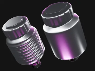 Set of Wilwood Master Reservoir and Lightweight Master Reservoir 3D model