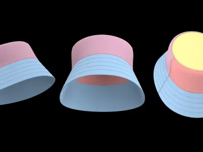 BASIC BUCKET HAT genesis 8 highpoly Free 3D model