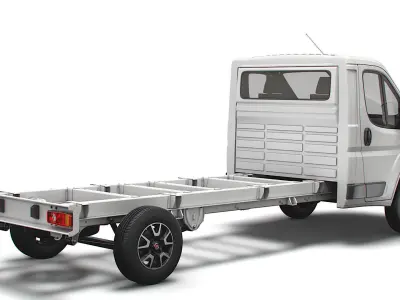 Fiat Ducato Chassis Truck Single Cab 4300WB 2022 3D model